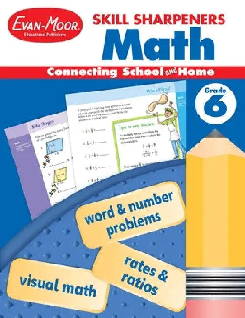 Skill Sharpeners: Math, Grade 6 by Evan-Moor Educational Publishers