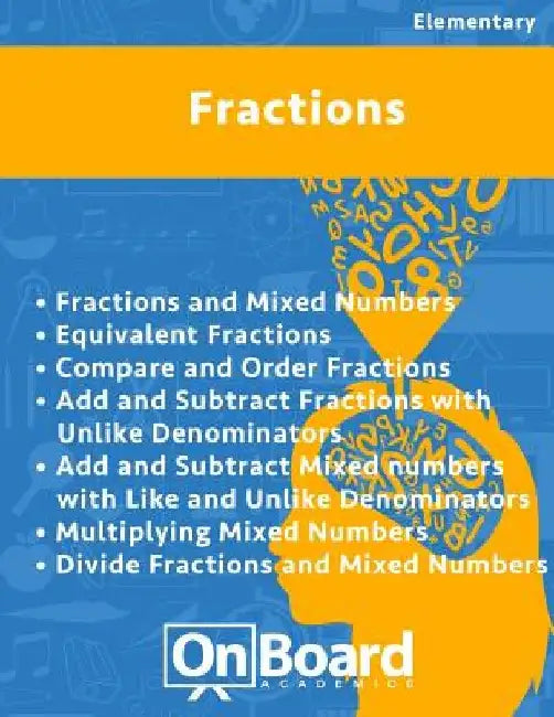 Fractions: Fractions & Mixed Numbers, Equivalent Fractions, Compare & Order Fractions, Add & Subtract Fractions w/ unlike denomin by Todd DeLuca