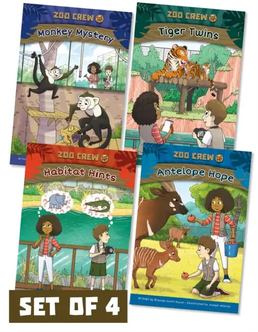 Zoo Crew (Set of 4) by Brenda Scott, Joseph Wilkins