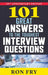 101 Great Answers to the Toughest Interview Questions by Ronald W. Fry