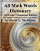 All Math Words Dictionary: For students of algebra, geometry and calculus by David E. McAdams