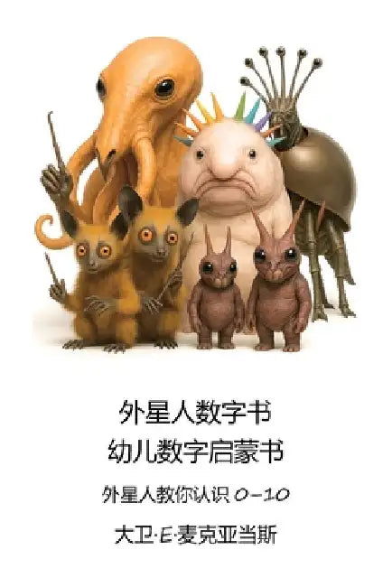 外星人数字书: 幼儿数字启蒙书, 外星人教你&# by McAdams, David E.