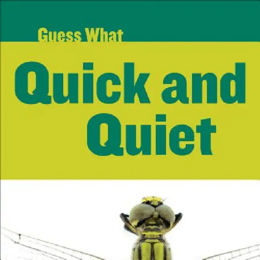 Quick and Quiet: Dragonfly by Felicia Macheske, Timothy Cap
