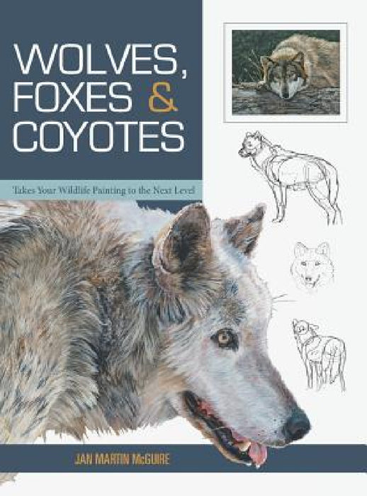 Wolves, Foxes & Coyotes (Wildlife Painting Basics) by Jan Martin McGuire