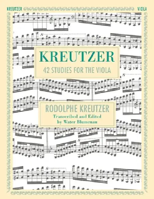 42 Studies: Transcribed for Viola (Schirmer's Library of Musical Classics, Volume 1737) by Walter Blumenau