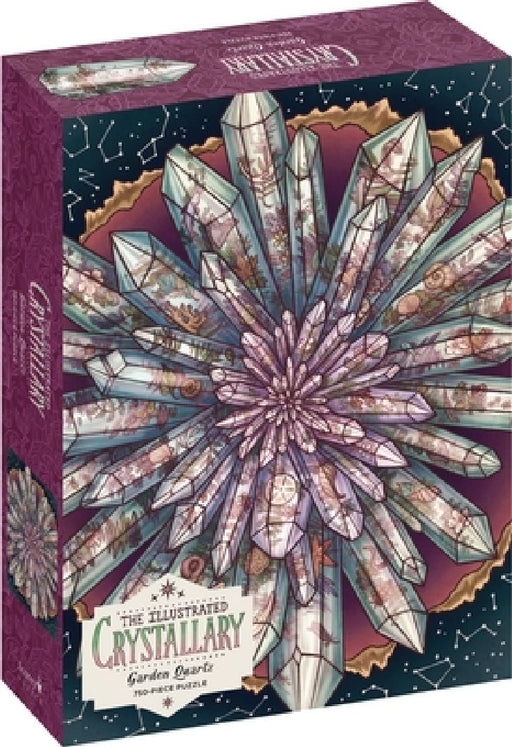 The Illustrated Crystallary Puzzle: Garden Quartz (750 Pieces) by Maia Toll