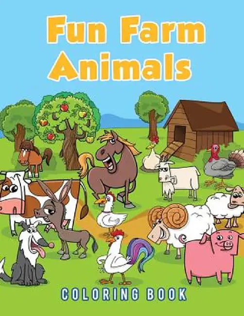 Fun Farm Animals Coloring Book by Young Scholar