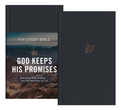 The God Keeps His Promises KJV Study Bible [Slate Leaf]: Understand Bible Prophecy. . .and Find Inspiration for Life by Christopher D. Hudson