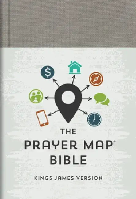 The KJV Prayer Map(r) Bible [Gray Weave] by Compiled by Barbour Staff