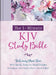 The 1-Minute KJV Study Bible (Lavender Petals): Featuring Nearly 900 Quick, Easy-To-Read Entries on Scripture's Key People, Places, Events, and More by Compiled by Barbour Staff