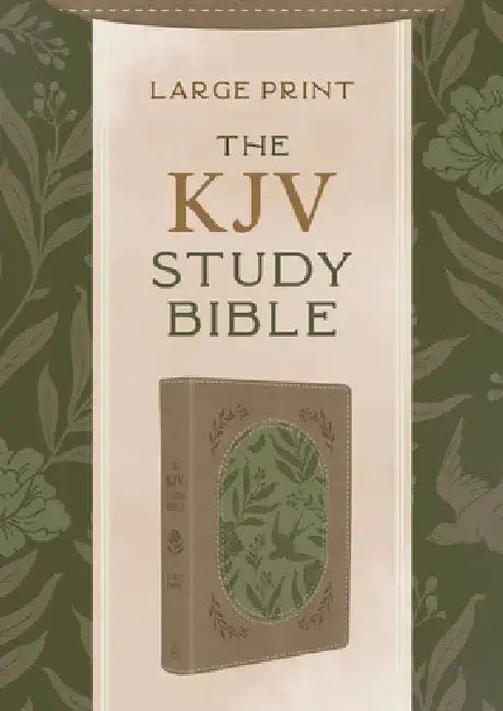The KJV Study Bible, Large Print [Olive Branches] by Compiled by Barbour Staff