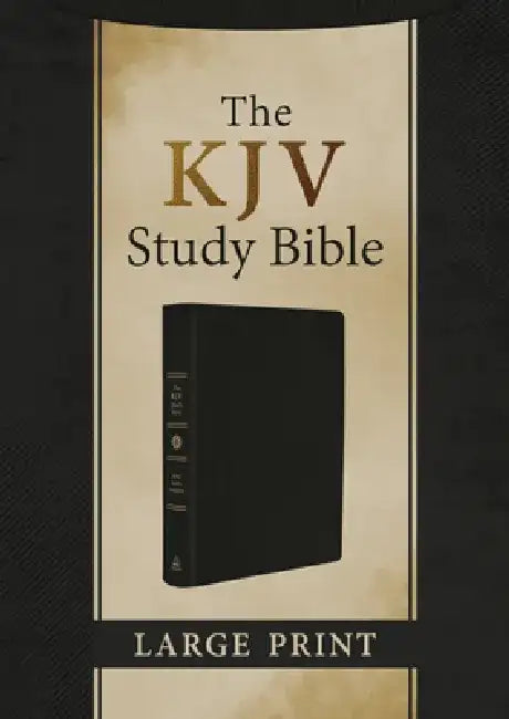 The KJV Study Bible, Large Print [Black Genuine Leather] by Barbour Bibles