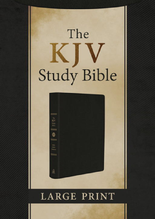 The KJV Study Bible, Large Print [Black Genuine Leather] by Barbour Bibles