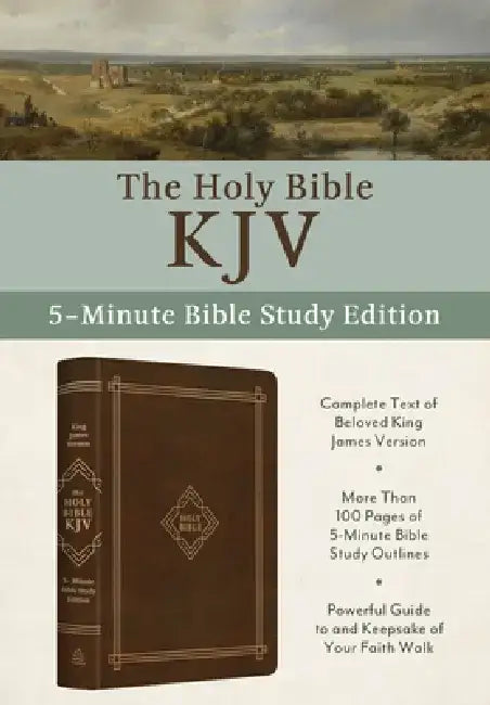 The Holy Bible Kjv: 5-Minute Bible Study Edition (Classic Hickory) by Compiled by Barbour Staff