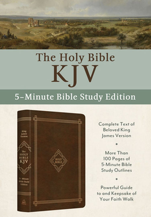 The Holy Bible Kjv: 5-Minute Bible Study Edition (Classic Hickory) by Compiled by Barbour Staff