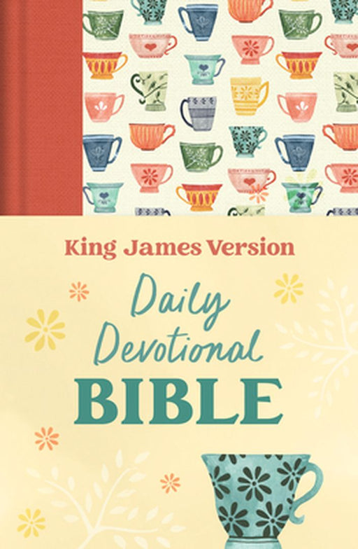 The Daily Devotional Bible KJV [Tangerine Tea Time] by Compiled by Barbour Staff