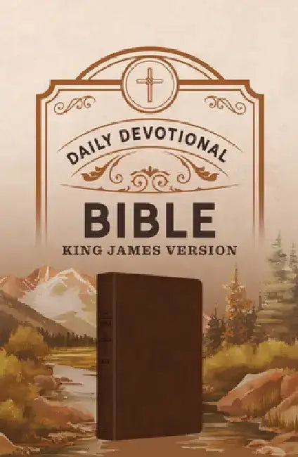 Daily Devotional Bible KJV [Hickory Cross] by Compiled by Barbour Staff