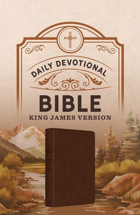 Daily Devotional Bible KJV [Hickory Cross] by Compiled by Barbour Staff
