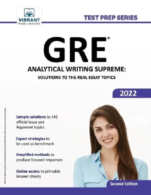 GRE Analytical Writing Supreme: Solutions to the Real Essay Topics by Vibrant Publishers