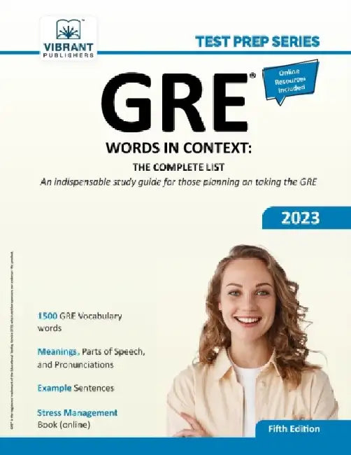 GRE Words In Context: The Complete List by Vibrant Publishers