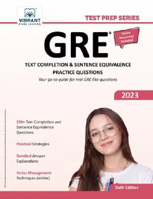 GRE Text Completion and Sentence Equivalence Practice Questions by Vibrant Publishers