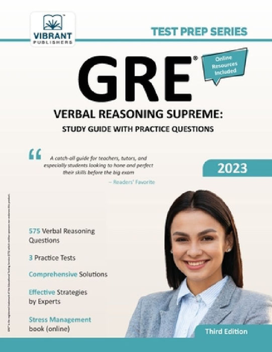 GRE Verbal Reasoning Supreme: Study Guide with Practice Questions by Vibrant Publishers