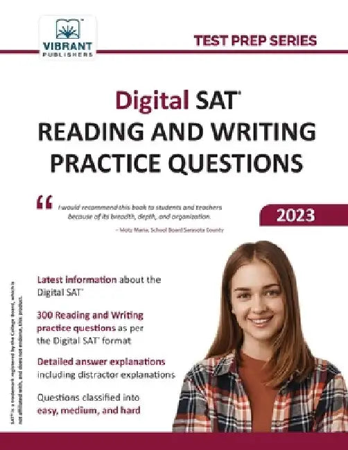 Digital SAT Reading and Writing Practice Questions by Vibrant Publishers