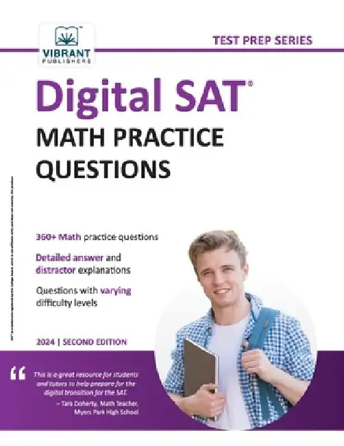 Digital SAT Math Practice Questions by Vibrant Publishers