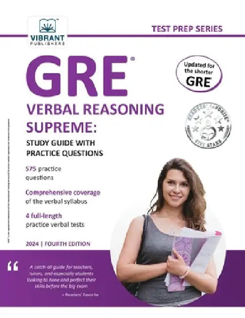 GRE Verbal Reasoning Supreme: Study Guide with Practice Questions by Vibrant Publishers