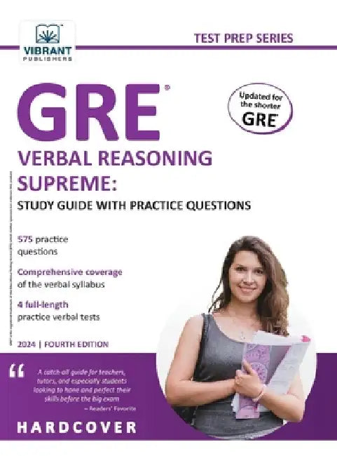 GRE Verbal Reasoning Supreme Study Guide with Practice Questions: Study Guide with Practice Questions by Vibrant Publishers