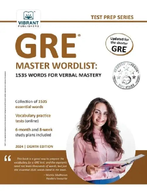 GRE Master Wordlist: 1535 Words for Verbal Mastery by Vibrant Publishers