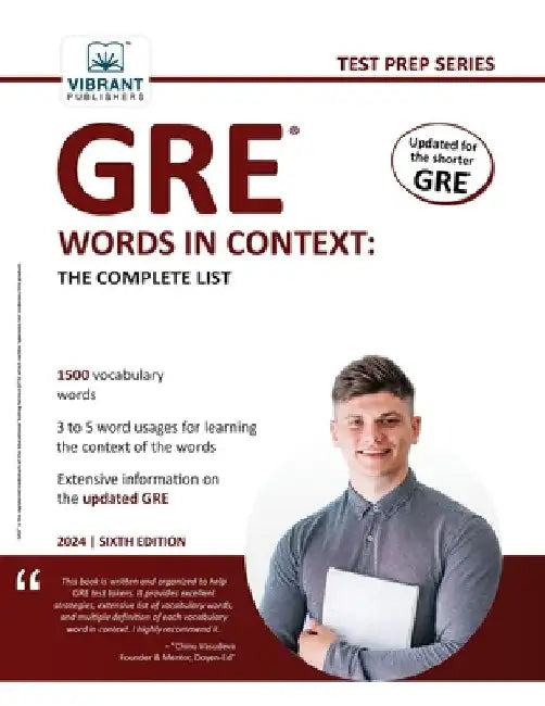GRE Words In Context: The Complete List by Vibrant Publishers