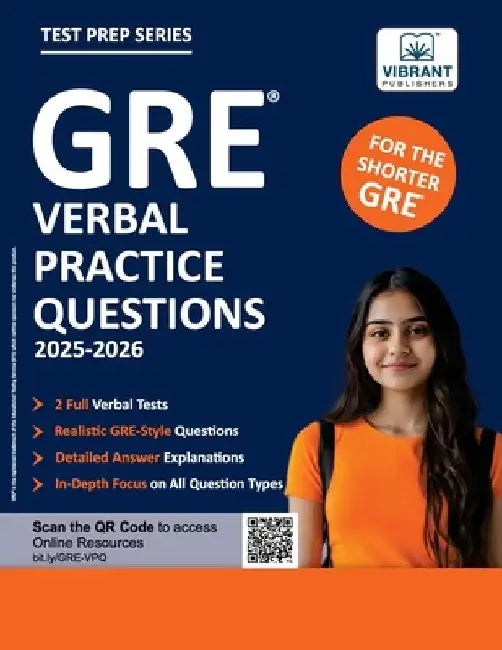 GRE Verbal Practice Questions: Includes 600+ Questions, 2 Timed Tests, High-Difficulty Sections, Detailed Answer Explanations Ultimate GRE Verbal Prep by Vibrant Publishers