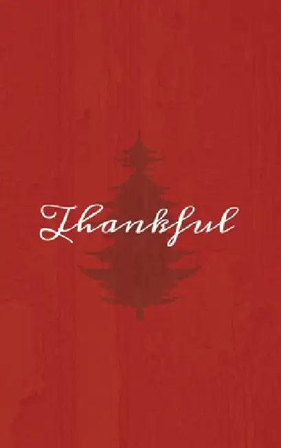 Thankful: A Red Hardcover Decorative Book for Decoration with Spine Text to Stack on Bookshelves, Decorate Coffee Tables, Christmas Decor, Holiday Dec by Murre Book Decor