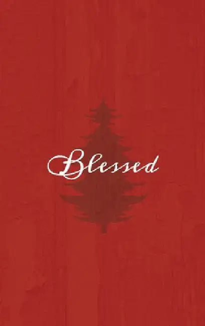 Blessed: A Red Hardcover Decorative Book for Decoration with Spine Text to Stack on Bookshelves, Decorate Coffee Tables, Christmas Decor, Holiday Deco by Murre Book Decor
