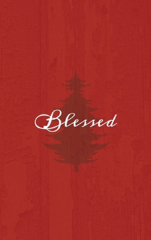 Blessed: A Red Hardcover Decorative Book for Decoration with Spine Text to Stack on Bookshelves, Decorate Coffee Tables, Christmas Decor, Holiday Deco by Murre Book Decor