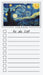 To Do List Notepad: Van Gogh Art, Checklist, Task Planner for Grocery Shopping, Planning, Organizing by Get List Done