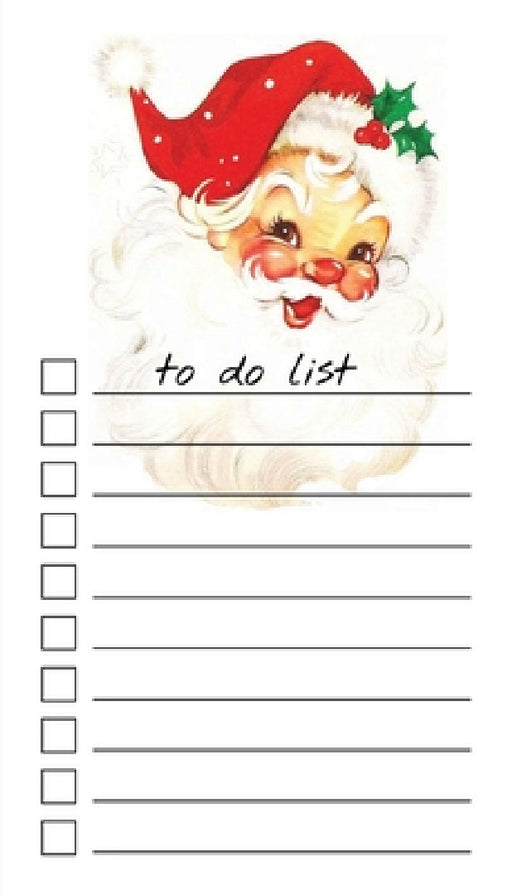 To Do List Notepad: Vintage Santa, Checklist, Task Planner for Christmas Shopping, Planning, Organizing by Get List Done
