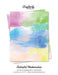 Colorful Watercolor Stationery Paper: Cute Letter Writing Paper for Home, Office, 25 Count, Art Print by Crafterly Paperie