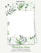 Green Floral Frame Stationery Paper: Half Letter Size Paper, Flower Themed, Letter Writing Paper, 25-sheets by Writerly Paperie