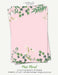 Pink Floral Stationery Paper: Half Letter Size Paper, Flower Themed, Letter Writing Paper, 25-sheets by Writerly Paperie
