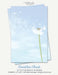 Dandelion Clouds Stationery Paper: Half Letter Size Paper, Flower Themed, Letter Writing Paper, 25-sheets by Writerly Paperie