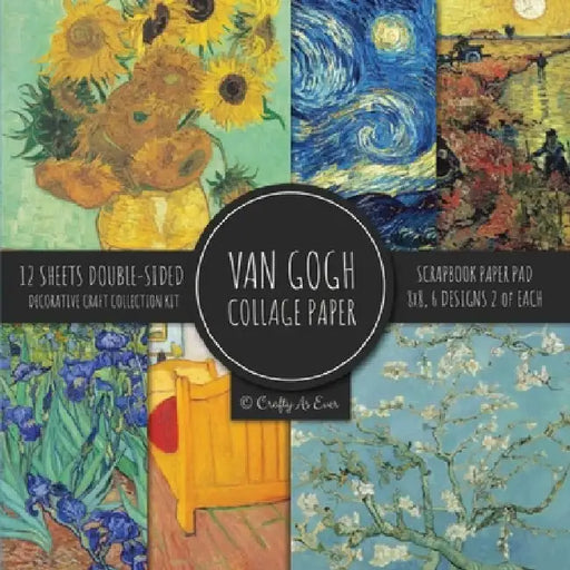 Van Gogh Collage Paper for Scrapbooking: Famous Paintings, Fine Art Prints, Vintage Crafts Decorative Paper by Crafty as Ever
