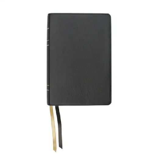 Lsb Large Print Wide Margin Paste-Down Black Cowhide by Steadfast Bibles