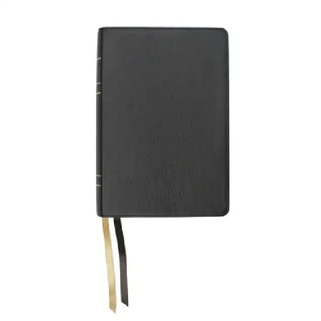 Lsb Large Print Wide Margin Paste-Down Black Cowhide by Steadfast Bibles
