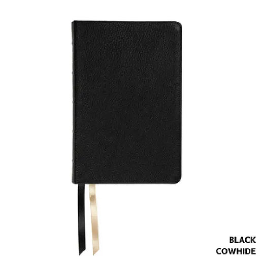 NASB Handy Size, Paste-Down Black Cowhide by Steadfast Bibles