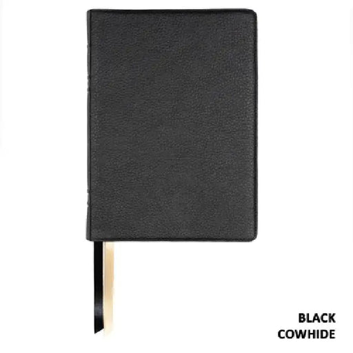 Lsb Giant Print Reference Edition, Paste-Down Black Cowhide by Steadfast Bibles