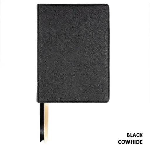 Lsb Giant Print Reference Edition, Paste-Down Black Cowhide Indexed by Steadfast Bibles