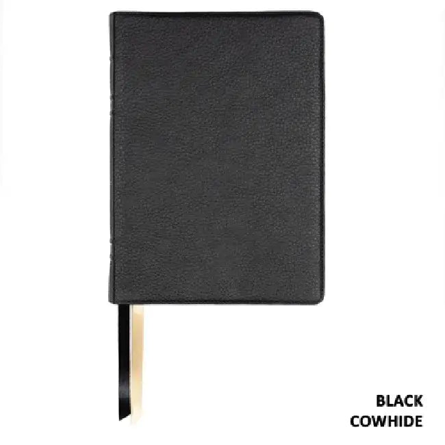 Lsb Giant Print Reference Edition, Paste-Down Black Cowhide Indexed by Steadfast Bibles