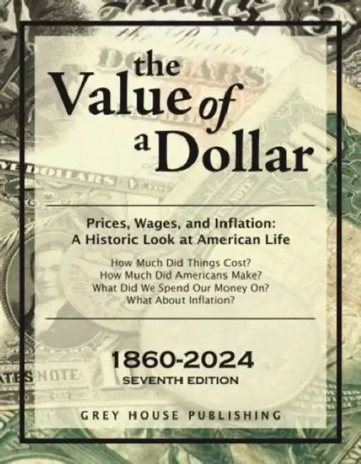 The Value of a Dollar 1860-2024: Print Purchase Includes Free Online Access by Grey House Publishing